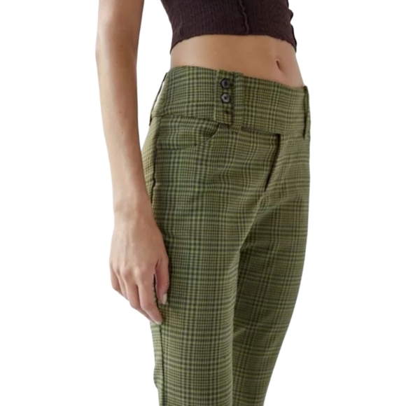 Urban Outfitters Green Plaid Trousers - Picture 2 of 13